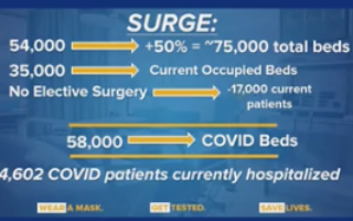 Cuomo's Five-Day Countdown Begins Today New York Hospital Capacity Chart