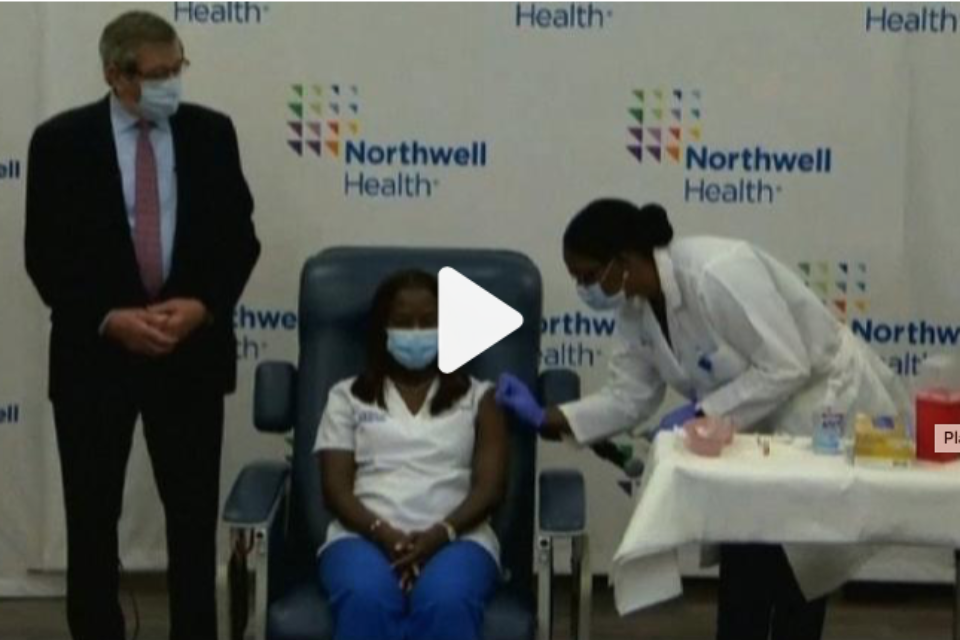 First New Yorker Gets Vaccinated as Westchester Positivity Rate Approaches 6%