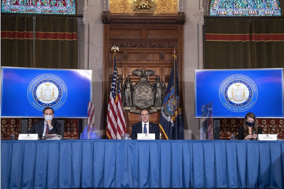 New York Positive Test Rate Spikes to Winter High