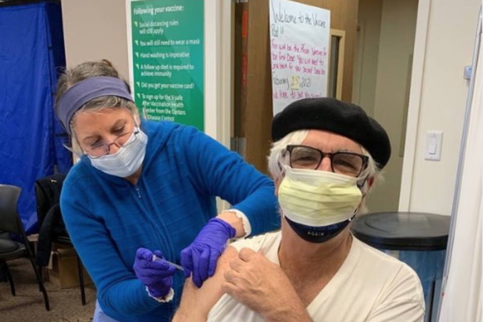 Getting the Pfizer Vaccine at Northern Westchester Hospital