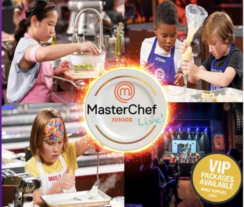 America’s favorite cooking show is coming to The Palace Theatre on October 11 with MasterChef Junior Live! This high-energy, interactive stage production brings the culinary hit TV show, MasterChef Junior, directly to fans and foodies alike…LIVE on stage! Watch Season 8’s winner, finalist, and fan favorites as they take to the stage in head-to-head cooking demonstrations and fun (sometimes messy!) challenges with an overall immersive audience experience fun for all ages.