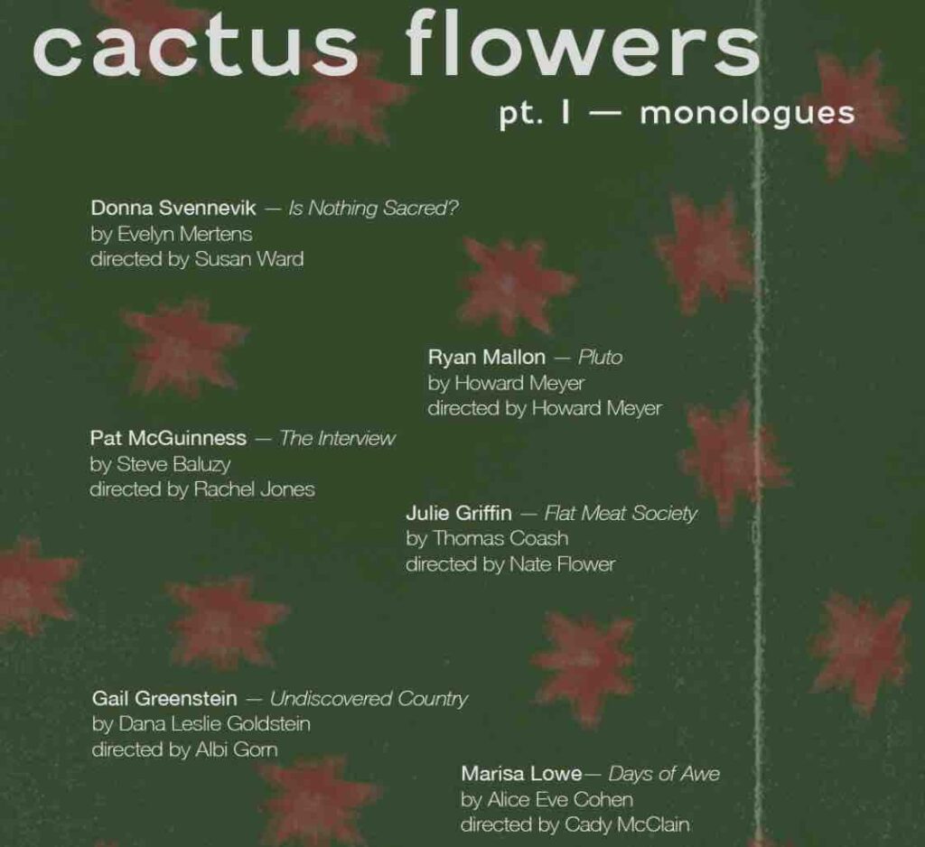 Axial Theatre: Holiday Cheer at Cactus Flowers Monologue Night