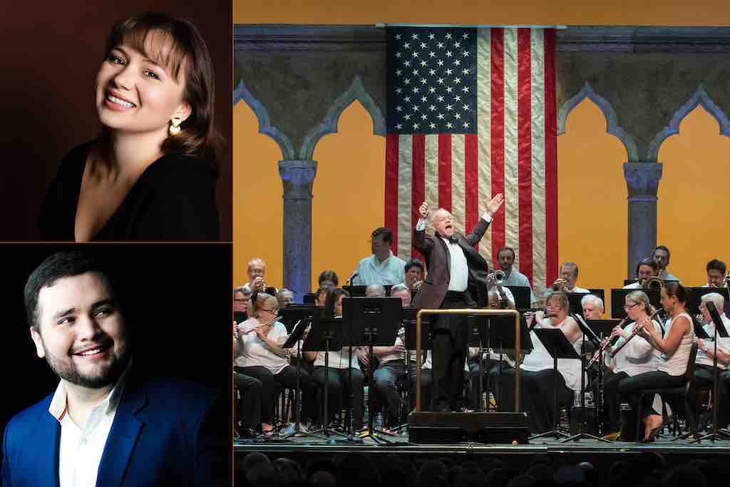 Program Various Composers / Barton Green: Pre-Americana John Stafford Smith (Arr. by Walter Damrosch / John Philip Sousa): The Star Spangled Banner John Philip Sousa: Washington Post March Jerry Bock (Arr. by Barton Green): Fiddler on the Roof: Tradition Robert Sheldon: Sixty-Six Clifton Williams: The Sinfonians Giacomo Puccini (Arr. By Barton Green): Turnadot: Nessun dorma Gianni Schicchi: O mio babbino caro La bohème: O soave fanciulla Pyotr Ilyich Tchaikovsky: 1812 Overture, Op. 49 John Philip Sousa (Arr. By Keith Brion & Loras Schissel): Stars and Stripes Forever